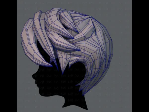 3d hair style for boy v06 3D Model
