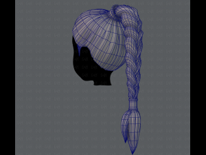 3d hair style for girl v07 3D मॉडल