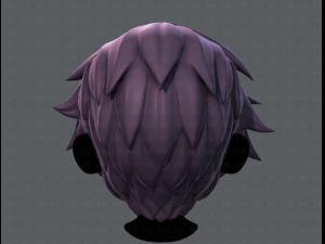 3d hair style for boy v07 3D Model
