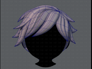 3d hair style for boy v07 3D Model