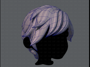 3d hair style for boy v07 3D Model