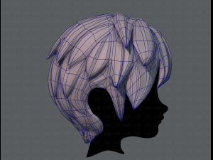 3d hair style for boy v07 3D Model