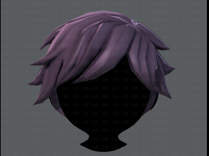 3d hair style for boy v07 3D Model