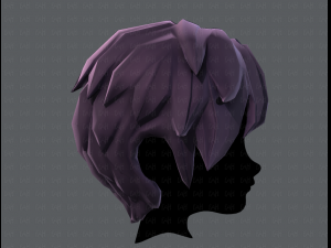 3d hair style for boy v07 3D Model
