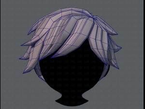 3d hair style for boy v07 3D Model