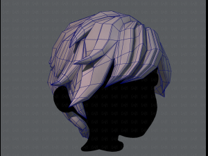 3d hair style for boy v07 3D Model