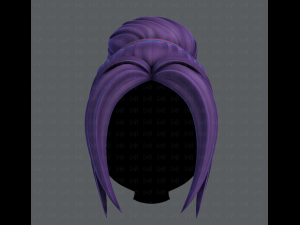 3d hair style for girl v08 3D मॉडल
