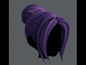 3d hair style for girl v08 3D मॉडल