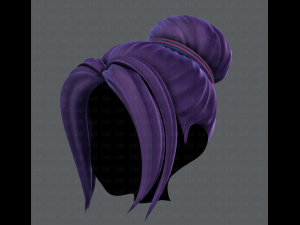 3d hair style for girl v08 3D मॉडल