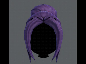 3d hair style for girl v08 3D Model