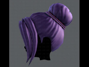 3d hair style for girl v08 3D Model