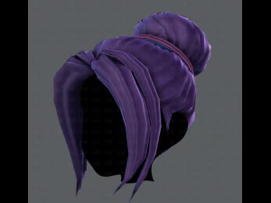 3d hair style for girl v08 3D Model