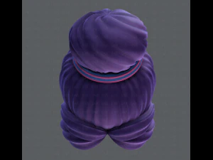 3d hair style for girl v08 3D Model