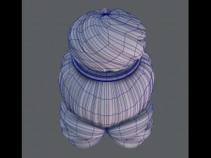 3d hair style for girl v08 3D Model