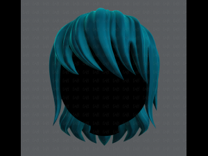 3d hair style for girl v09 3D Model