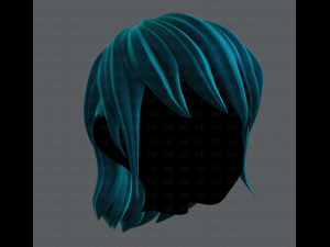 3d hair style for girl v09 3D Model