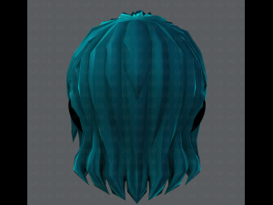 3d hair style for girl v09 3D Model