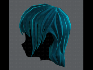 3d hair style for girl v09 3D Model