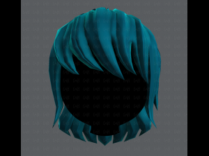 3d hair style for girl v09 3D Model