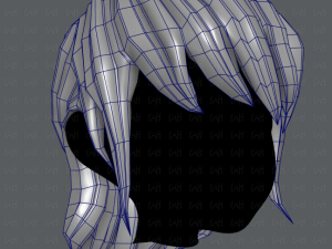 3d hair style for girl v09 3D Model