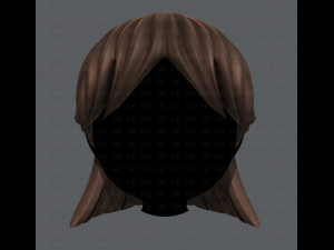3d hair style for girl v10 3Dモデル