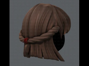 3d hair style for girl v10 3D Model