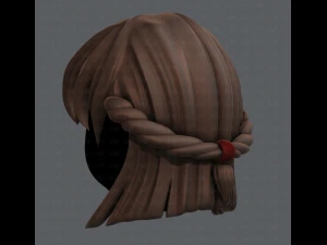 3d hair style for girl v10 3D Model