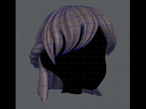 3d hair style for girl v10 3Dモデル
