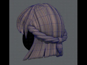 3d hair style for girl v10 3D Model
