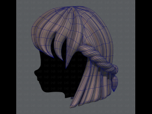 3d hair style for girl v10 3Dモデル