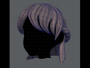 3d hair style for girl v10 3Dモデル