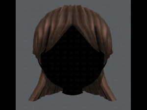 3d hair style for girl v10 3D Model