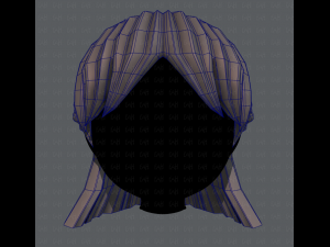 3d hair style for girl v10 3Dモデル