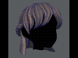 3d hair style for girl v10 3Dモデル