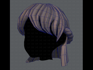 3d hair style for girl v10 3Dモデル