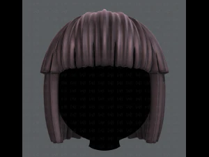 3d hair style for girl v11 3D Model