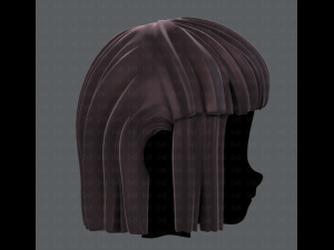 3d hair style for girl v11 3D मॉडल