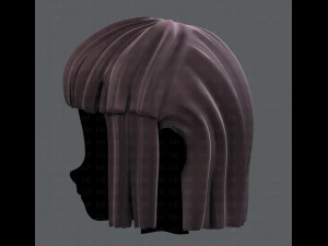 3d hair style for girl v11 3D Model