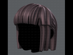 3d hair style for girl v11 3D मॉडल