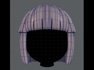 3d hair style for girl v11 3D Model
