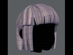 3d hair style for girl v11 3D Model