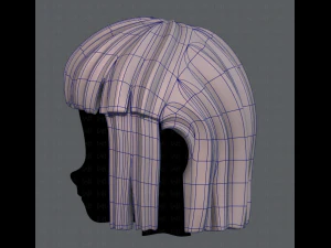 3d hair style for girl v11 3D Model