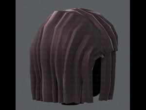 3d hair style for girl v11 3D Model