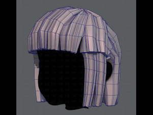 3d hair style for girl v11 3D Model