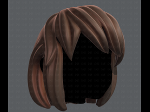 3d hair style for girl v12 3D Model