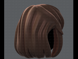 3d hair style for girl v12 3D Model
