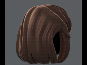 3d hair style for girl v12 3D Model
