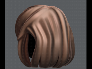 3d hair style for girl v12 3D Model
