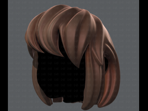 3d hair style for girl v12 3D Model