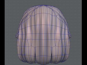 3d hair style for girl v12 3D Model